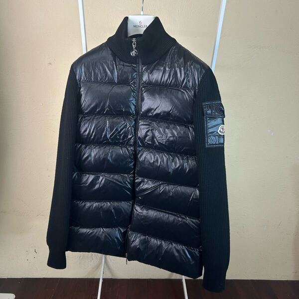 【美品】【新作】 MONCLER モンクレール ダウンジャケットハイブリッド黒S