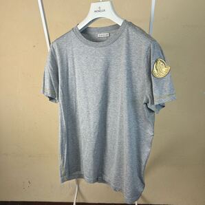 【激レア美品】MONCLER モンクレールゴールドワッペン半袖TシャツグレーS