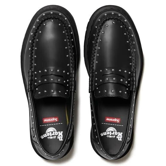 Supreme × Dr.Martens Studded Penton Loafer 新品 28cm black ドクターマーチン ローファー
