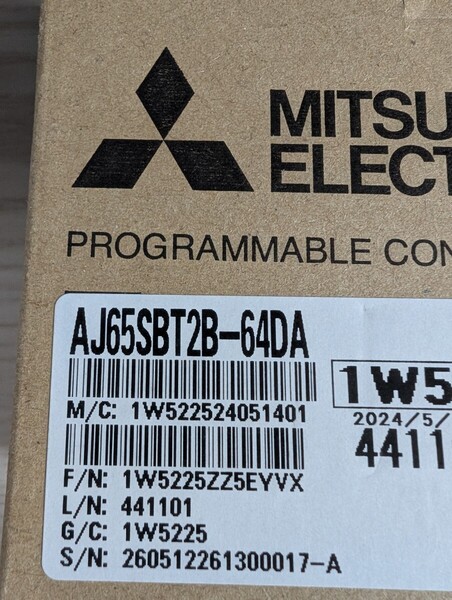 三菱電機 CC-LINKユニット AJ65SBT2B-64DA 7個 新品未開封