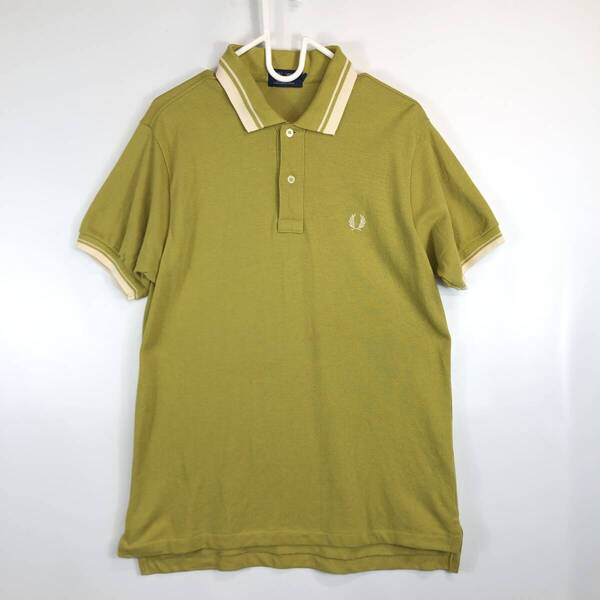80s 90s ヒットユニオン フレッドペリー FRED PERRY 半袖ポロシャツ 日本製 Lサイズ