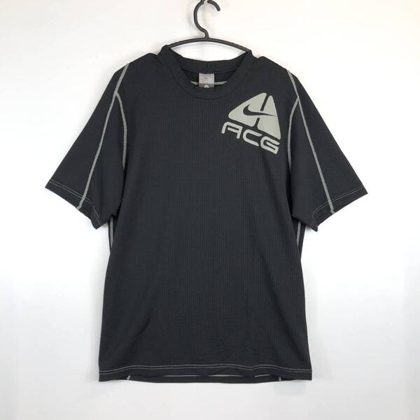 00s NIKE ACG ナイキ 半袖速乾Tシャツ ブラック Lサイズ 198435