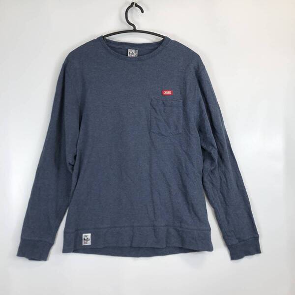 CHUMS チャムス キーストーンクルーネックスウェット ロンT 長袖 ポケットTシャツ CH00-1159 Lサイズ メンズ