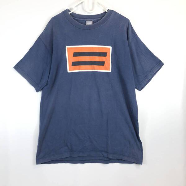 00s USA製 SHIFT 半袖Tシャツ ネイビー Lサイズ コットン