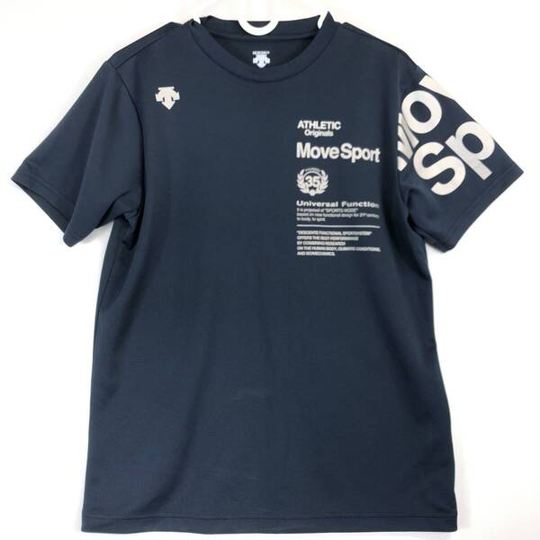 デサント DESCENTE MOVE SPORT 半袖速乾Tシャツ ネイビー メンズMサイズ DOR-C7976
