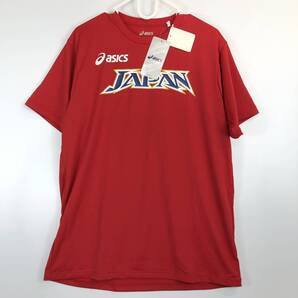 アシックス asics 世界陸上 半袖速乾Tシャツ レッド Lサイズ ES3863
