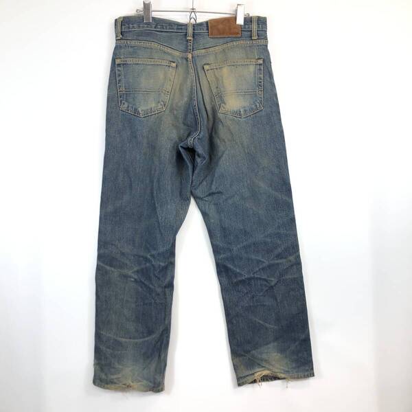 USA製 RRL ダブルアールエル ボタンフライ セルビッチデニムパンツ W31 赤耳 90s