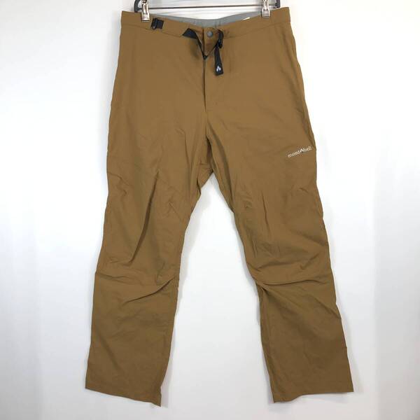 モンベル mont-bell サニーサイドパンツ Men's 1105428 ナイロンパンツ LサイズShort丈 キャメル