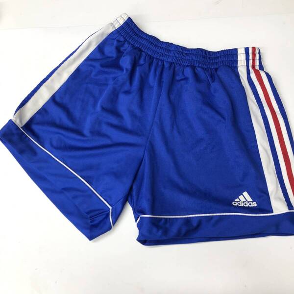 90s アディダス adidas ゲームパンツ ブルー デサント Oサイズ WEQ-6810PF