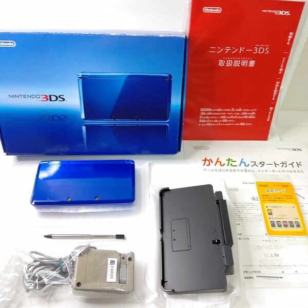 Nintendo ニンテンドー3DS コバルトブルー 画面極美品 任天堂 ゲーム