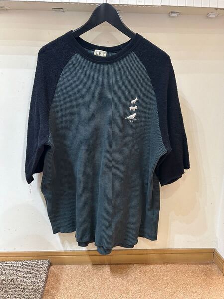 tes エンドレスサマー サーマル×パイル地 TシャツXL フレンチブルドッグ