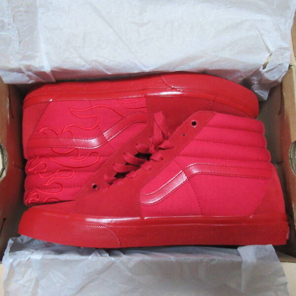 ★即決送料込★27.5㎝ US9.5 VANS VOLCANO HI TOP OLD SKOOL red 赤 ハイトップ バンズ オールドスクール DX ヴァンズ skate ヴォルケーノ