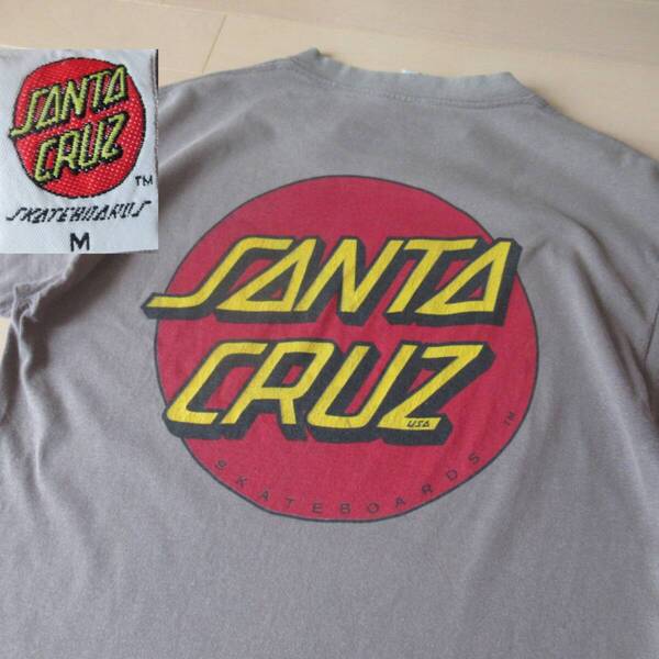 ★即決送込★80s USA製 santacruz M サンタクルズ パウエル ZORLAC ゾーラック pushead Tシャツ 半袖 xl tee t-shirts thrasher skate surf