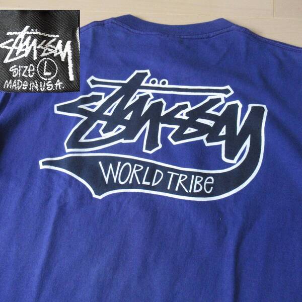 ★即決送込★ L 80s STUSSY カレッジ T-shirt Tee 半袖 old oldstussy オールド ステューシー M 黒タグ xl ALPHABET Tシャツ base ball