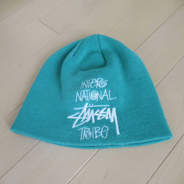 ★即決送込★レアカラー OLD STUSSY ビーニー ニット帽 CAP ステューシー キャップ 帽子 oldstussy オールド world tribe グリーン