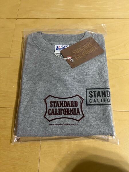 新品未使用 スタンダードカリフォルニア SD HEAVYWEIGHT BOX LOGO LS 長袖 Tシャツ グレー Lサイズ