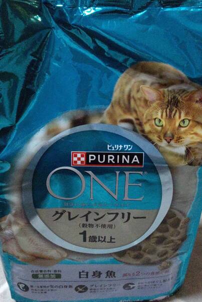 ピユリナワン キャットフード グレインフリー白身魚400g×2袋