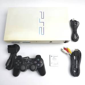 ★動作確認済み★ 希少カラー パールホワイト PS2 本体セット SCPH-50000 プレステ2 PlayStation2 SCPH 50000 パール ホワイト