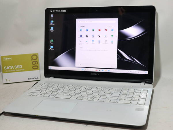 FULL HD ★ Core i7 ★ タッチパネル ★ VAIO Fit ホワイト★ win 11 ≪ 爆速仕様 ≫ 新品SSD1TB /メモリ16G /WebCam/WiFi/DVD/office2021