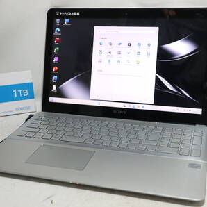 ★ FULL HD ★ VAIO Fit Core i7 ★ タッチパネル★ win 11 ≪ 爆速仕様 ≫メモリ12G /SSD1TB(新品)/WebCam/ WiFi/Blu-ray/office2024