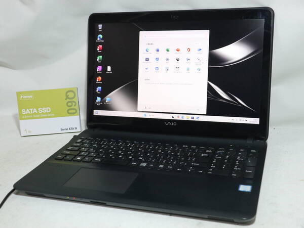 FULL HD ★ Core i7 6700HQ /VAIO S15/第6世代★win 11 Pro≪ 爆速仕様 ≫ 新品SSD1TB/メモリ12G/Bluetooth/WebCam/WiFi/DVD/office2024