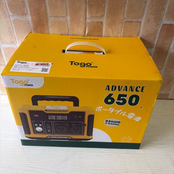 AD650Y ポータブル電源 Togopower 634wh