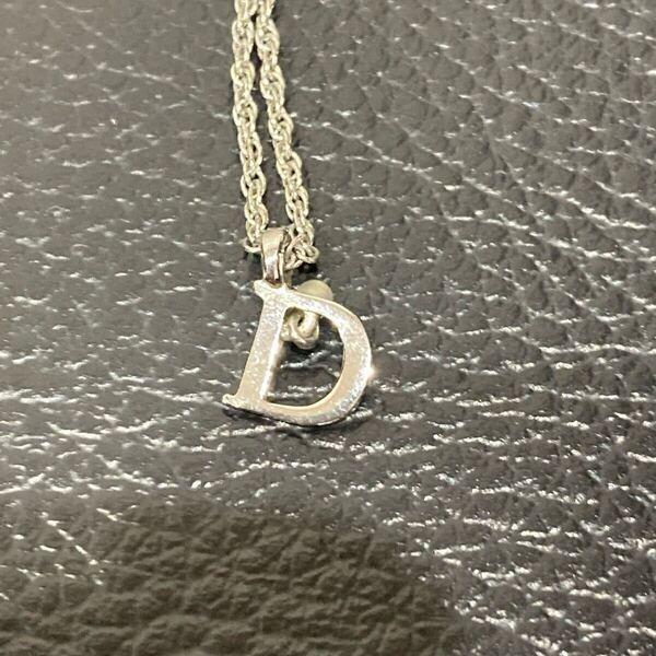 Christian Dior 美品物 クリスチャンディオール アクセサリー ネックレス ロゴ シルバーカラー ブランド 正規品 人気商品 送料無料 セール