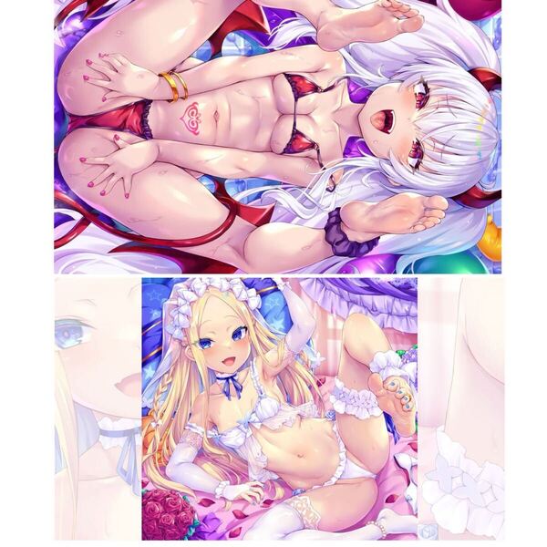 シークレット仕様2枚セット アヘ顔差分 プレイマット fate 新品 z