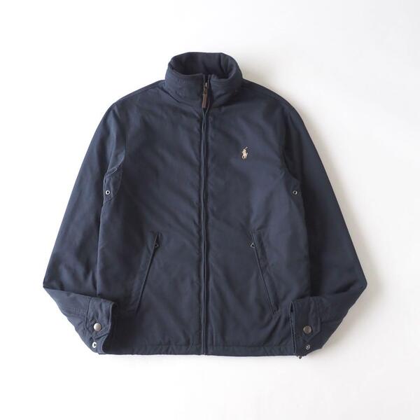 ラルフローレン Ralph Lauren 正規品 ナイロンジャケット ネイビー 収納フード メンズ 美品