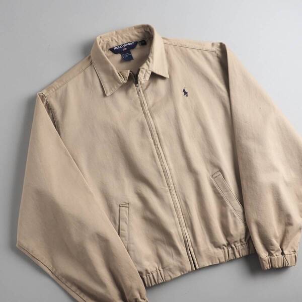 ラルフローレン Ralph Lauren ブルゾン スイングトップ ベージュ ポニー刺 メンズ 美品