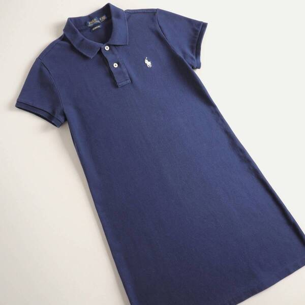 ラルフローレン Ralph Lauren 正規品 ワンピース ポロシャツ 半袖 ポニー刺 レディース 美品