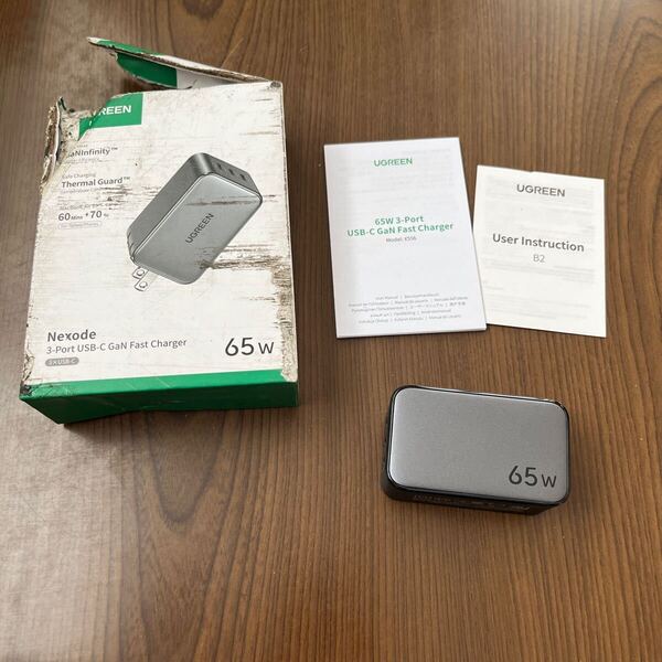 705p1029☆ UGREEN Type-C 充電器 USB-C*3 PD3.0 急速充電器 65W GaNInfinity 窒化ガリウム PPS規格対応 折り畳み式