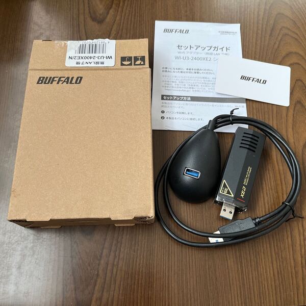 705p2313☆ バッファロー Wi-Fi 6E 11ax 6GHz 無線LAN 子機 USB3.2 (Gen1) 対応 内蔵アンテナ タイプ ドライバー内蔵 WI-U3-2400XE2/N