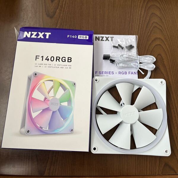 705p2617☆ NZXT F140RGB 140mm RGB対応 ホワイト PCケースファン RF-R14SF-W1 FN1766