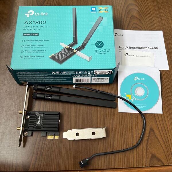 705p2633☆ TP-Link WiFi 無線LAN PCIe AX1800 WiFi 6 対応 Bluetooth 5.2 802.11 ax/ac/a/b/g/n規格にも対応 Windows 10/11