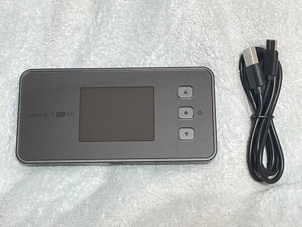 【匿名送料無料】即決 NEC製 au/UQ mobile Speed Wi-Fi 5G X11 NAR01★ケーブル付/楽天モバイルSIM動作確認済/判定◯/Wi-Fi6対応