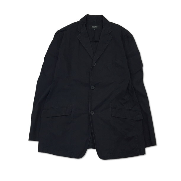 未使用✨コムサイズム ヘリンボーン テーラードジャケット2B  L 黒 COMME CA MEN SALE90%OFF コムサメン ポリスト シャドー