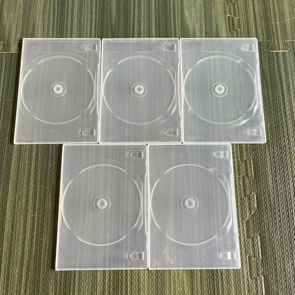 DVD CDケース 約8mmぐらい 1枚収納×5枚 プラケース プラスチック