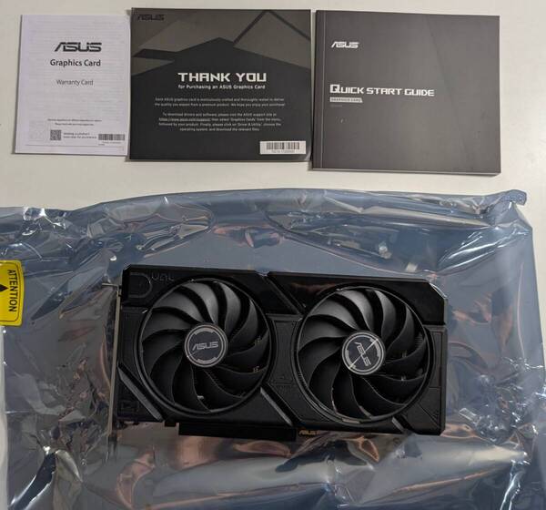 ASUS DUAL-RX7600XT-O16G VRAM16GBモデル