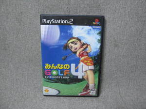 【M-4】PS2 ゲームソフト みんなのゴルフ4