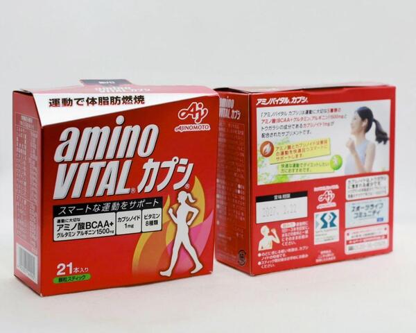 箱無し 42本 アミノバイタル ダイエット アミノ酸 カプシ 21本入×2 AMINO VITAL BCAA bcaa カプサイシン 賞味期限27年以降 4901001149995