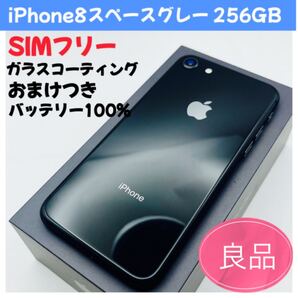 iPhone8スペースグレー 256GB SIMフリー