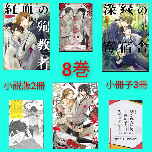 【小冊子3冊+特典】抱かれたい男一位に脅されています。 桜日梯子 非売品 レア ポストカード 血の婚礼 小説版2冊