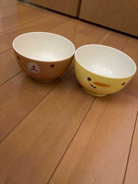 【送料無料】キッズ 茶碗 2点セット 食器 どんぶり お茶碗 リラックマ 子供