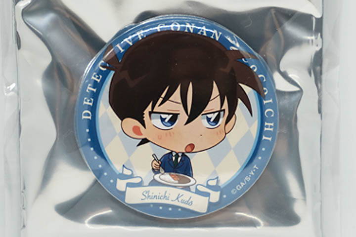 名探偵コナンハロウィンの花嫁缶バッジ 工藤新一まとめ売り 丸型缶バッジ付き缶ケース 工藤新一 vol.7｜名探偵コナン