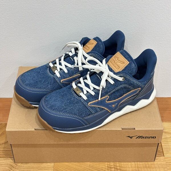 ミズノ mizuno 安全靴 限定 デニム 26.0cm オールマイティ HW11L F1GA231392
