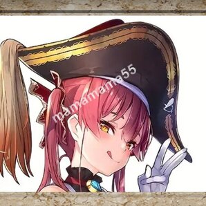 ステッカーNo.872 PC 車 バイク デカール 防水 かわいい 可愛い シール 女の子 アニメ 痛車 宝鐘マリン 海賊帽 3指ピース ペロっ