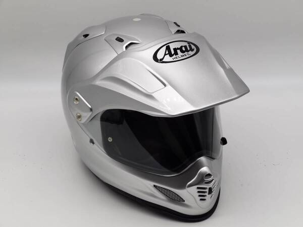 Arai アライ TOUR CROSS3 ツアークロス3 シルバー オフロードヘルメット Lサイズ