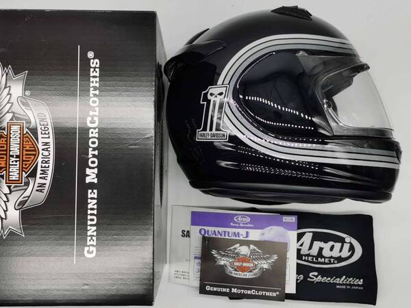 Arai アライ QUANTUM-J Harley Davidson クアンタム-J ハーレー ダビッドソン フルフェイスヘルメット Lサイズ