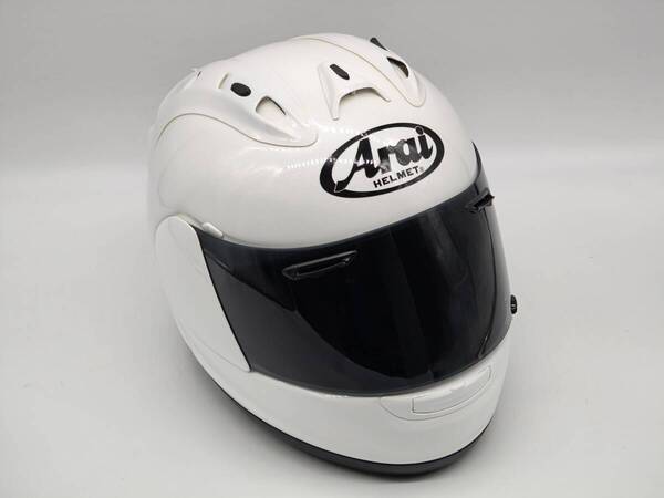 Arai アライ RX-7 RR5 グラスホワイト RX-7 RV GLASS WHITE フルフェイスヘルメット Mサイズ